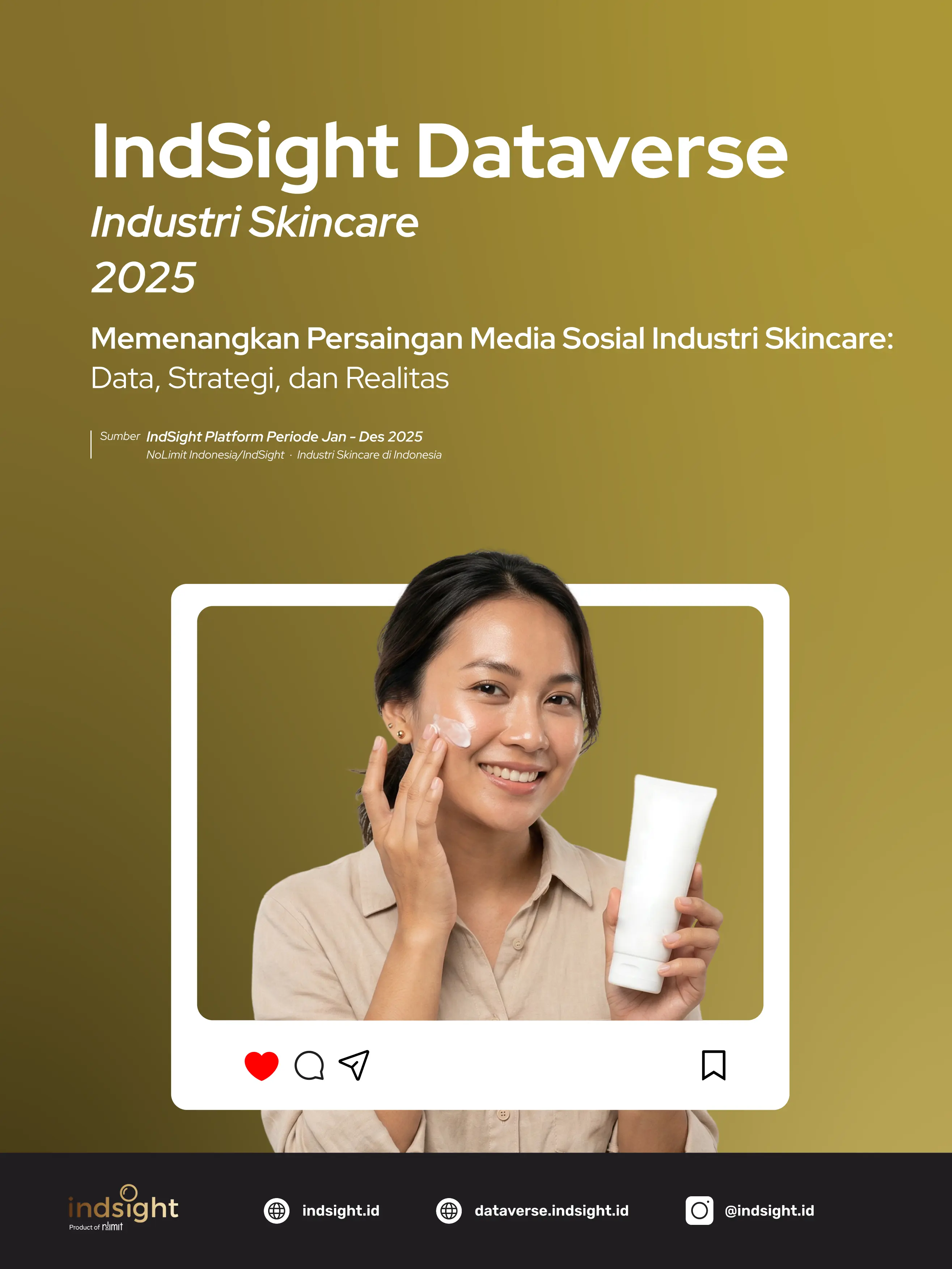 IndSight Dataverse Industri Skincare 2025: Memenangkan Persaingan Media Sosial Industri Skincare: Data, Strategi, dan Realitas